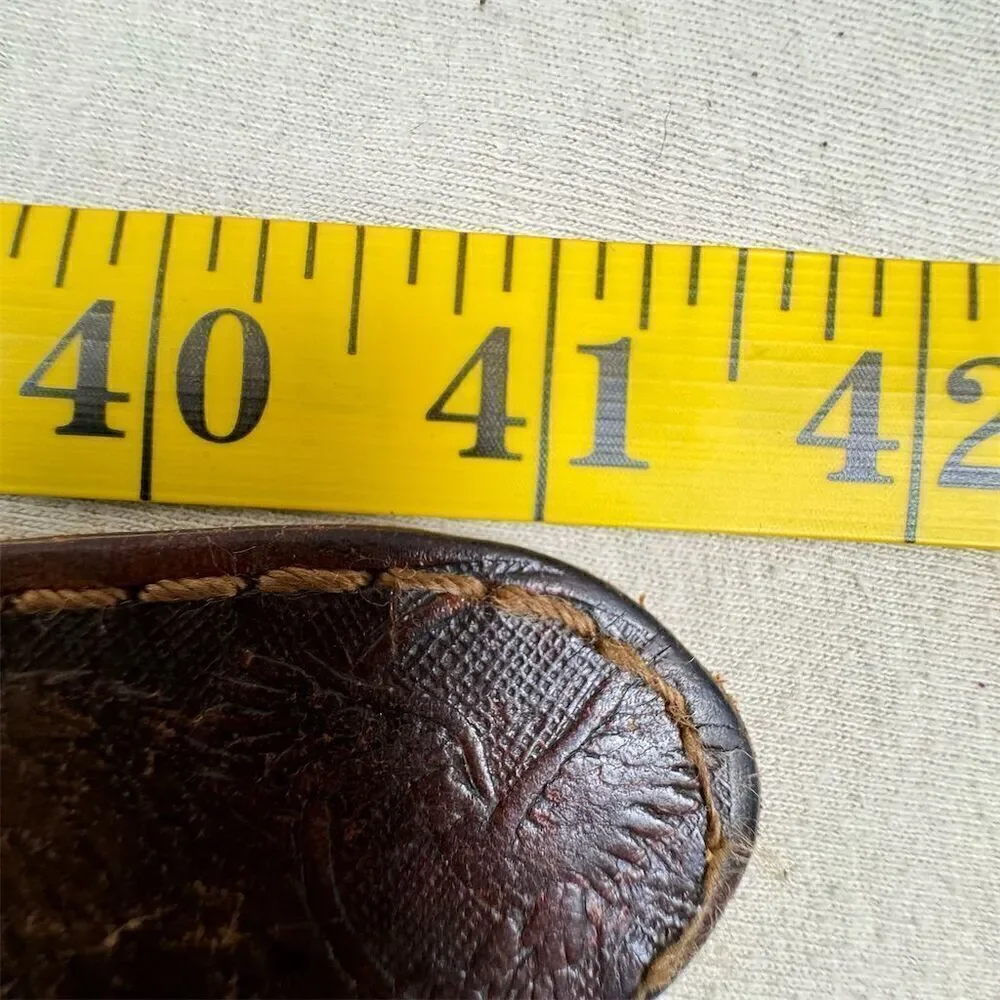 Vintage Brown Leather Belt Size Personalized 